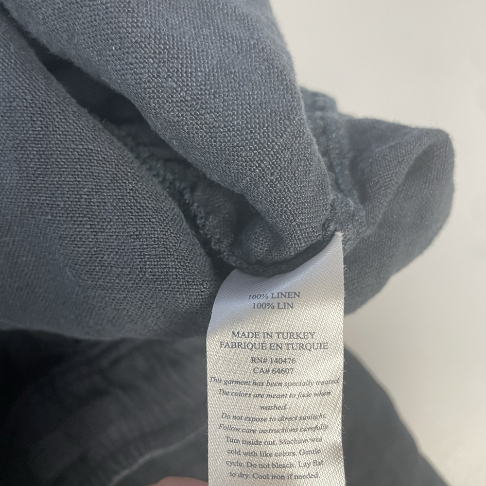 Faherty Pants Mens XXL Blue 100% Linen Drawstring Breathable Lightweight Beach - Picture 6 of 10